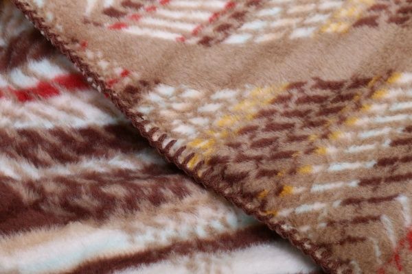 Плед beige 220x240 см бежевый Sesli Tekstil 