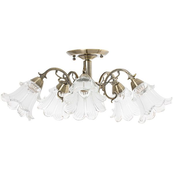 Люстра Accento Lighting Latina ALHu-HKC83390C/5 античная латунь