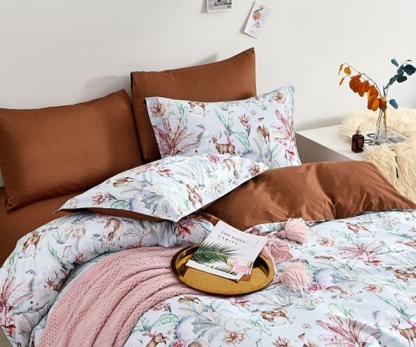 Комплект постельного белья 1.5 SH9286 коричневый Word of Dream