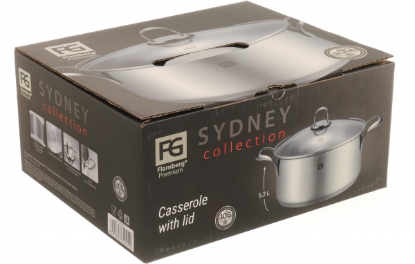 Каструля з кришкою Sydney 5.16 л Flamberg Premium