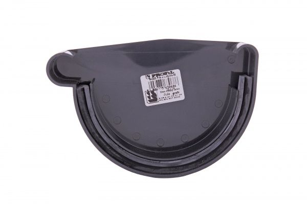 Заглушка ринви ліва PROFiL 90 мм графіт 