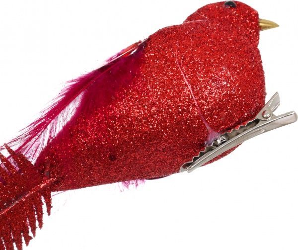 Декорація новорічна Пташка з пір'яним хвостом 25 см EPI-EYJY7947-14 