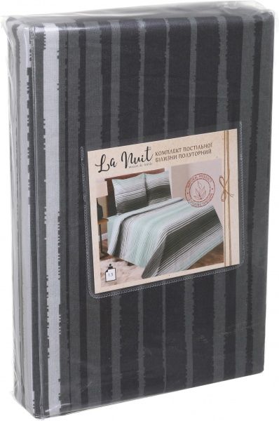 Комплект постільної білизни Basic Стронг 1.5 зелений La Nuit 