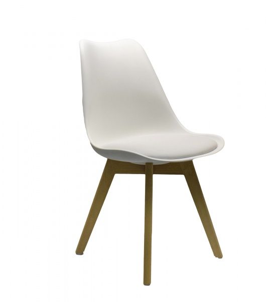 Стул обеденный Примтекс Плюс Niko P-01 белый/бук