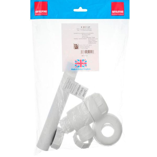 Сифон для умывальника McAlpine низкий 1.1 / 4 