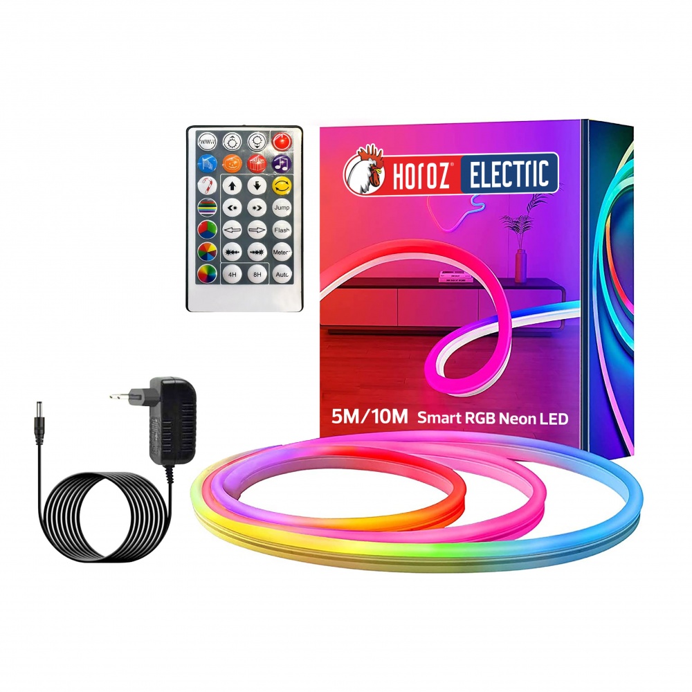 Стрічка світлодіодна HOROZ ELECTRIC DIGITAL-5 10 Вт IP65 220 В різнокольоровий (RGB) 081-030-0001-010