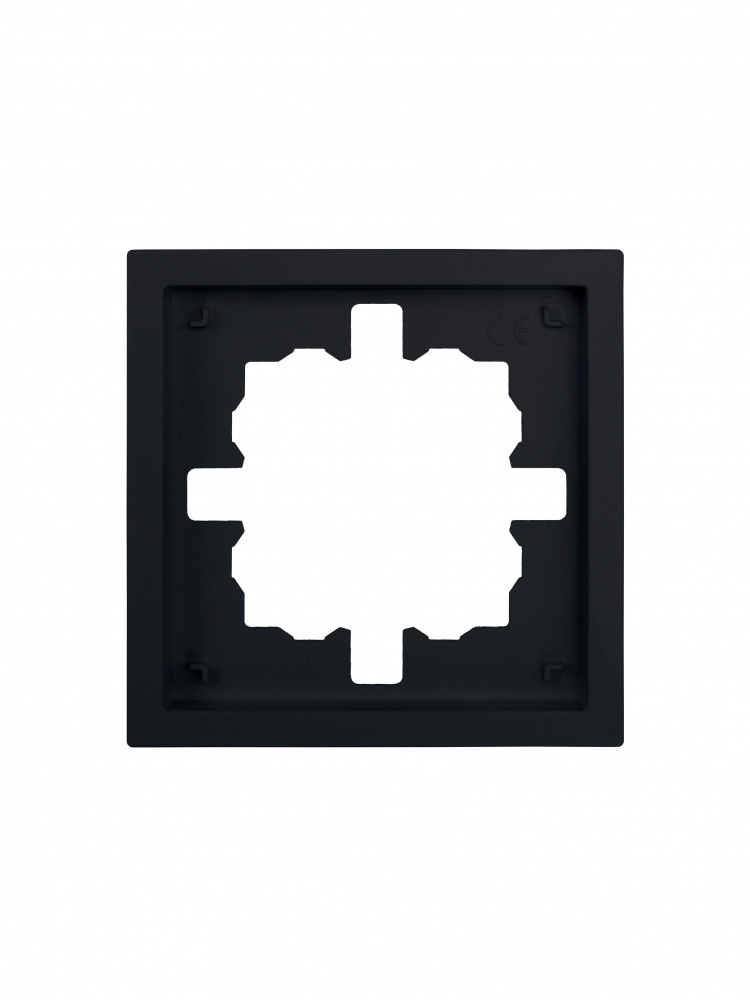 Рамка одномісна HausMark Juna універсальна чорний