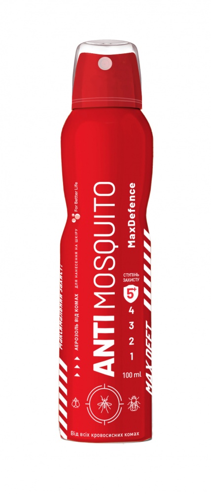 Аэрозоль Antimosquito от всех насекомых Alumin MAX Defence 100 мл