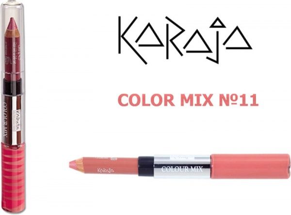 Блеск для губ KARAJA Colour Mix + карандаш №11 6,6 мл