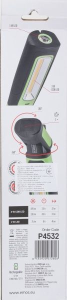 Ліхтар декоративний Emos P4532 зелений чорний 