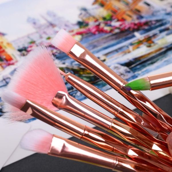 Набір пензлів Рожеве золото 6 шт. 