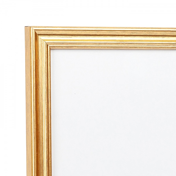 Рамка для фото 1 фото 21х30 см золото 