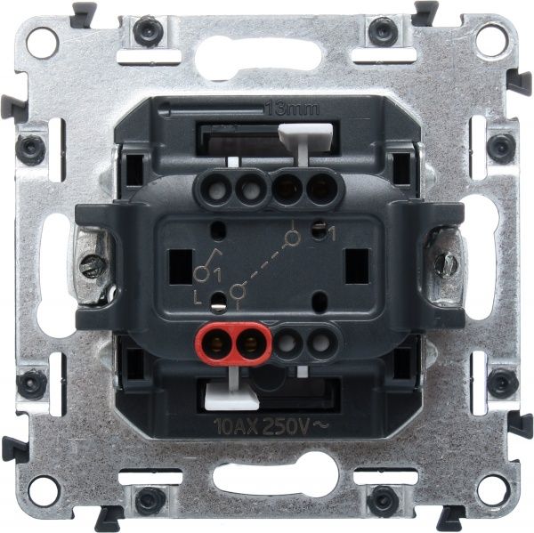 Вимикач одноклавішний Legrand Allure без підсвітки 10 А 250В білий 752701