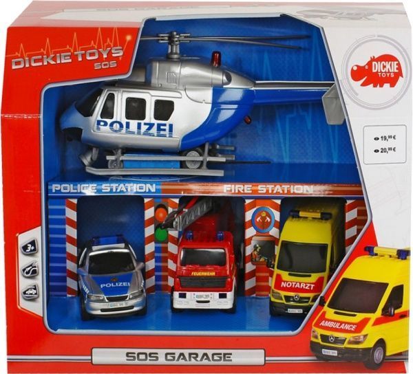 Игровой набор Dickie Toys Гараж SOS 3715009