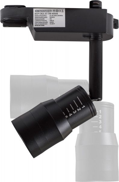 Трековый прожектор Светкомплект DLP-CR2L 07 LED 7 Вт 4000 К черный 