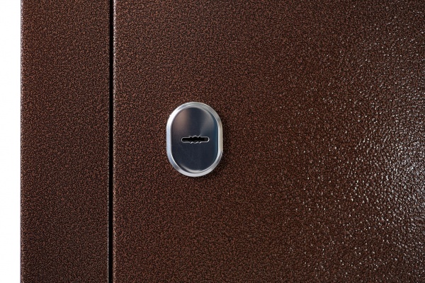 Двері вхідні Міністерство дверей КУ-Орнамент дуб темний 2050x960 мм ліві