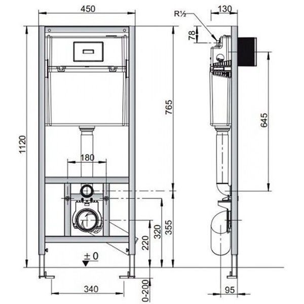 Комплект инсталляции Sanit Plus 90.502.00..SET