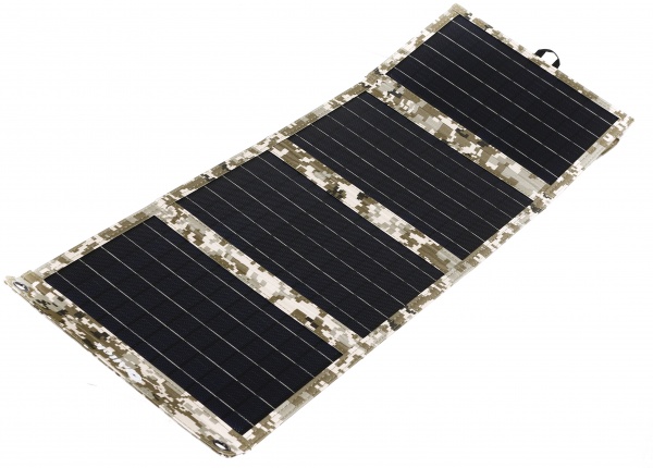 Зарядний пристрій розкладний портативний 28W ALT-28 мілітарі