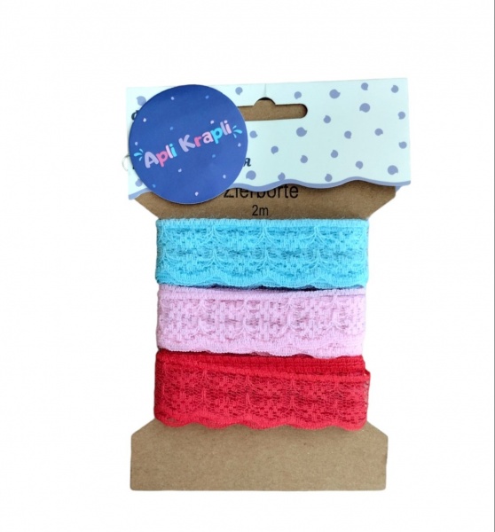 Набор для творчества Кружево (3 цвета по 2 м) АпліКраплі 