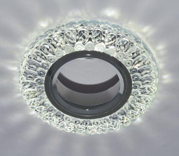 Светильник точечный Blitz BL 328S3 с LED-подсветкой 3 Вт 4000 K MR16 35 Вт G5.3 хром 