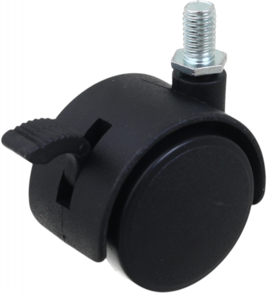 Ролик мебельный d38 мм с штифтом М8 и тормозом EP-D241203