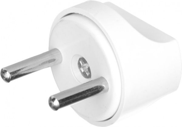 Переходник сетевой универсальный England (малый) без заземления белый 2-0157 