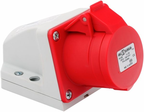 Розетка наружной установки с заземлением  ABL SURSUM 3P+E 16 А 250 В IP44 красный D41S30