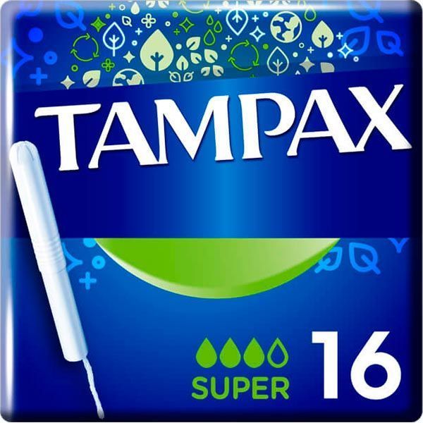 Тампоны гигиенические Tampax super 16 шт.