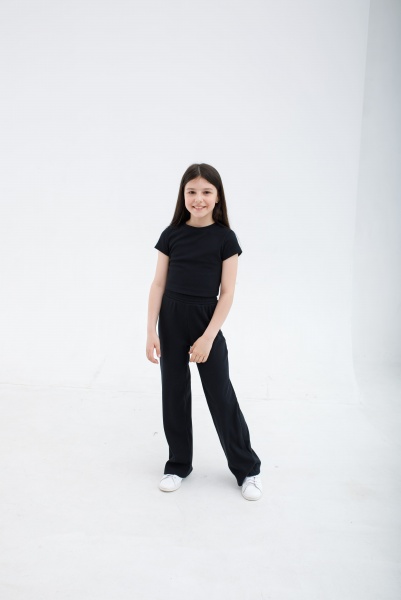 Костюм для дівчаток Obzor р.128 чорний 