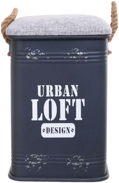 Сундук для хранения Loft 28х28х44,5 см серый 