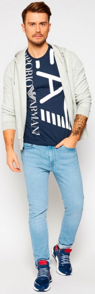 Футболка EA7 3KPT07-PJA2Z-1554 р.L синий