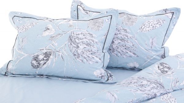Комплект постільної білизни Feather 1,5 блакитний La Nuit 