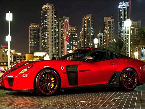 Набір для творчості зі стразами на підрамнику Портрет червоного авто 30x40 см (У) GoToArt 