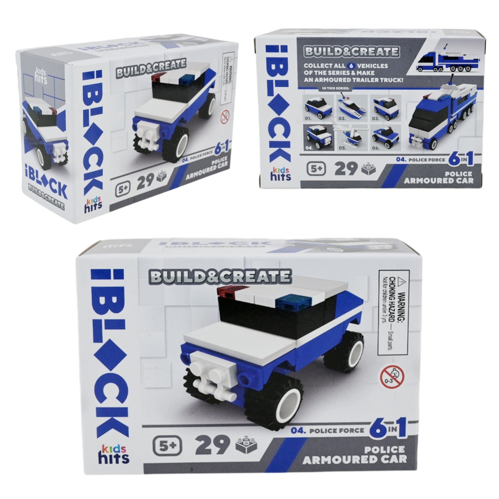 Конструктор Iblock Kids hits JUNIOR Полиция (в ассортименте) KH51/005