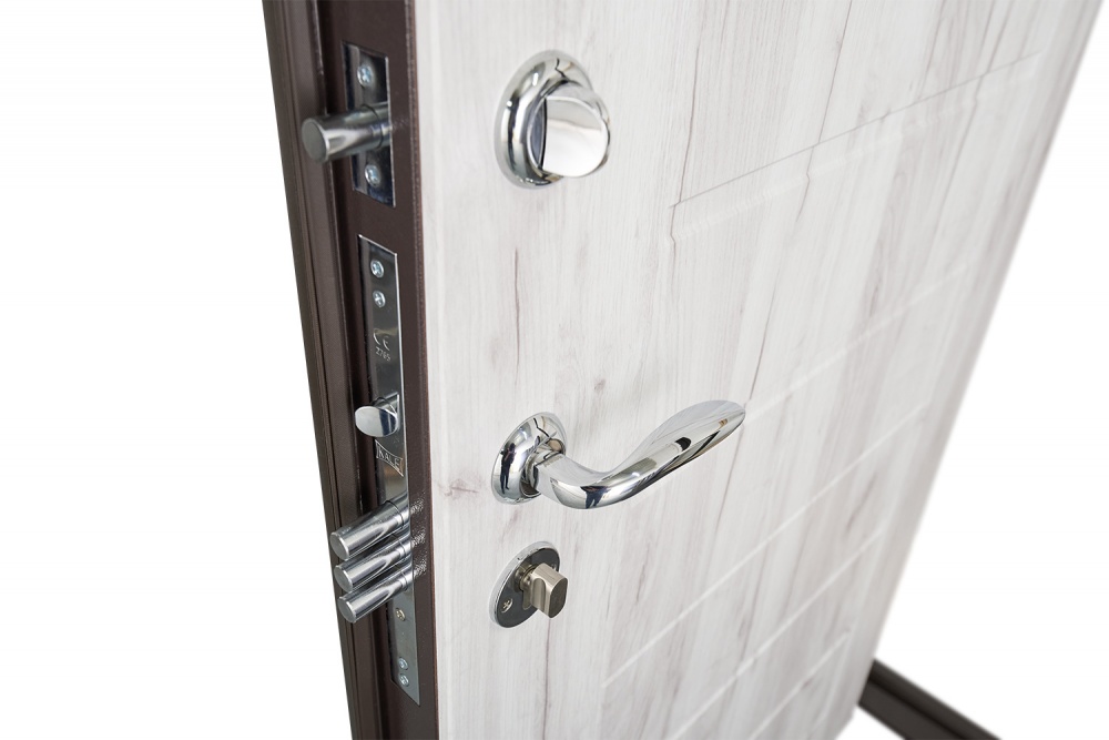 Дверь входная Abwehr АМ-462 086П (V) (ШБр+ДКфБ) Avers+Kale НЧ шагрень бронза / дуб кремовый 2050х860 мм правая