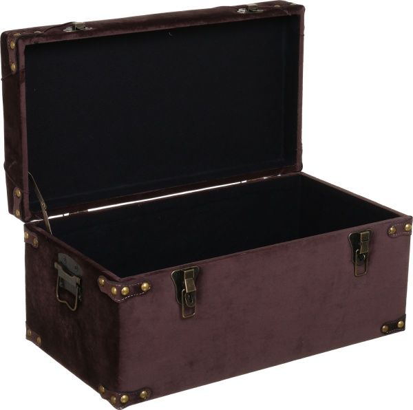 Сундук-пуф Art&Crafts Велюр коричневый 57х30х29 см 