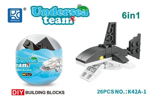 Конструктор MINDBOX в яйце серии Морские обитатели в ассортименте K42A