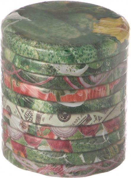 Набор крышек для консервирования Овощи твист офф 82 мм 10 шт. 