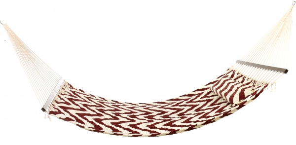 Гамак стеганый Абстракция 140x200 см бордовый 