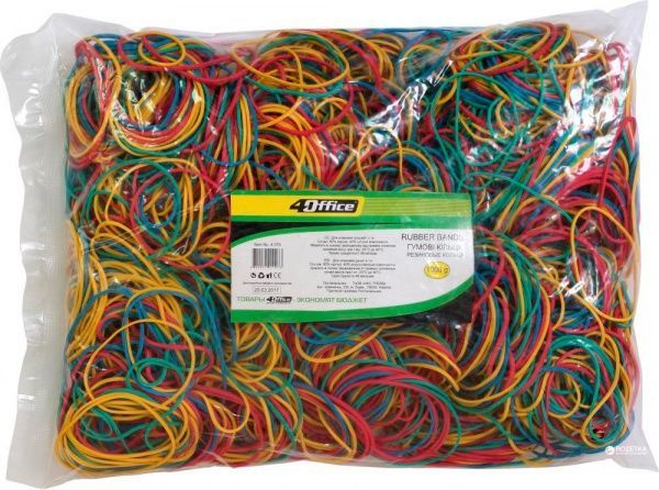 Резинки для денег 4Office 50 мм, 1000 г 