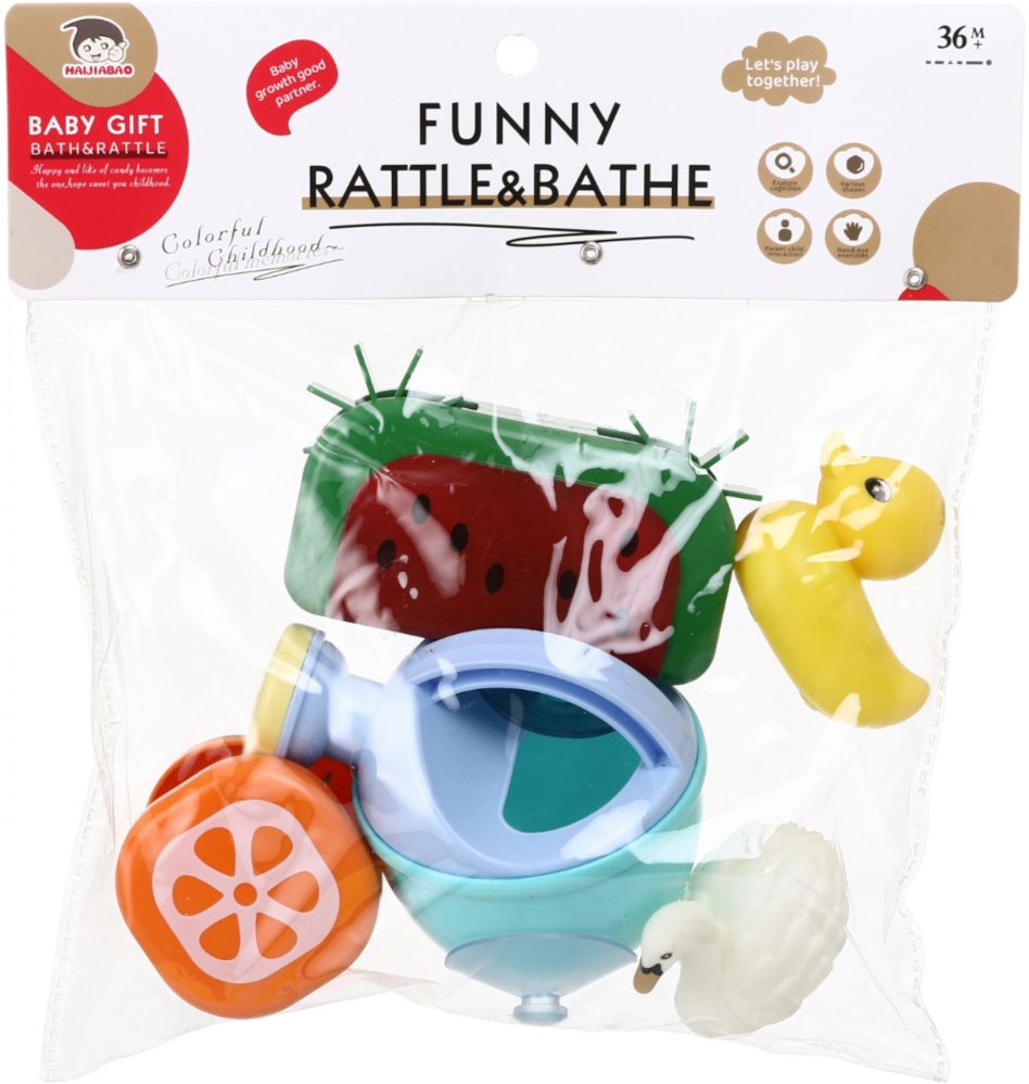 Набір іграшок для купання Haijabao 5 шт. барвисті OTG0978965