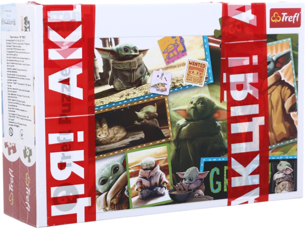 Набор пазлов Trefl (100 + 160 элементов) Ледяное сердце и Грогу/Звездные Войны 16366/15411