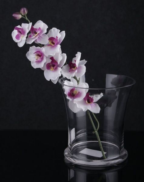 Ваза скляна прозора 15х13х23,5 см