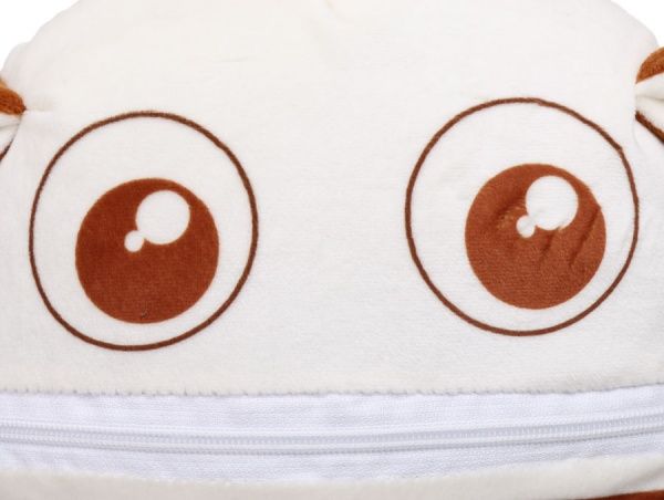 Подушка декоративная Монстрик 3 25x35 см коричневый 