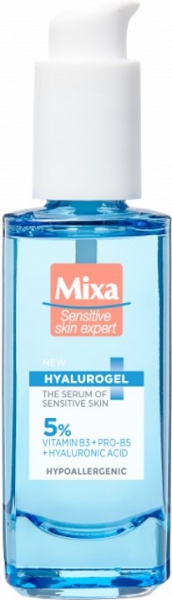 Сыворотка Mixa Hyalurogel увлажняющая для чувствительной кожи 30 мл