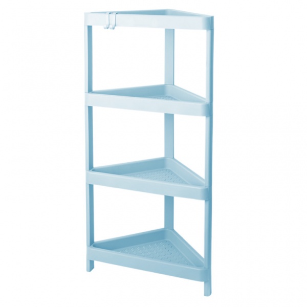 Етажерка Алеана 127061 кутова блакитний крижаний 1050x260x450 мм