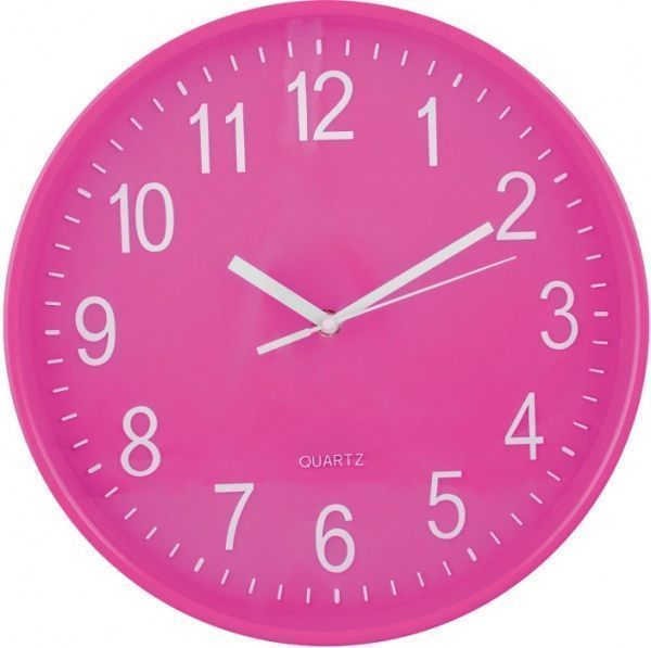 Годинник настінний Economix Rondo Promo рожевий d 30 см E51807-09