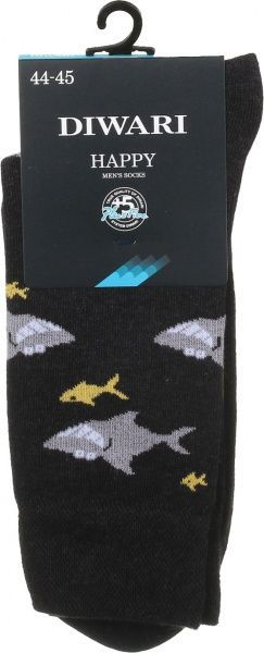 Шкарпетки чоловічі Conte DW HAPPY 17С-151СП, 058 р. 29 чорний 