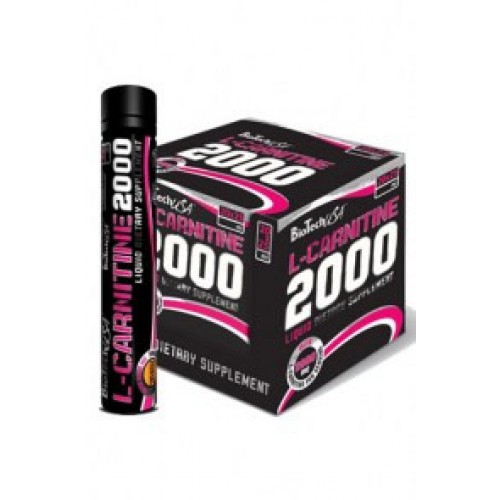 Карнитин BioTechUSA Жиросжигатель Biotech L-Carnitine ampule 2000 20х25 ml Лимон 25 мл 