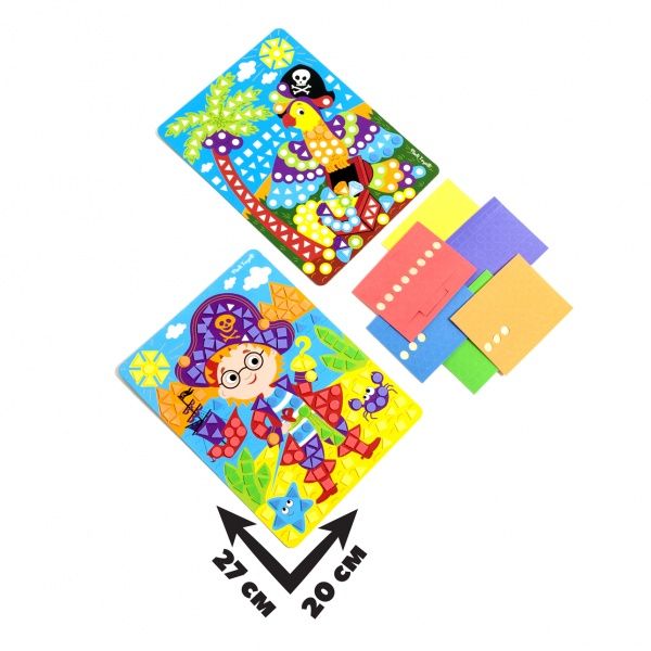 Набор для творчества Vladi Toys Мягкая мозаика Пират VT4511-04